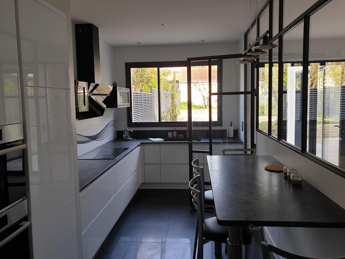 Cuisine avec baie atelier