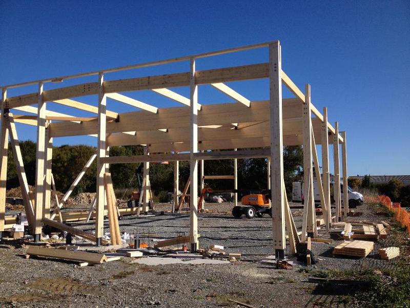 Elévation charpente bois