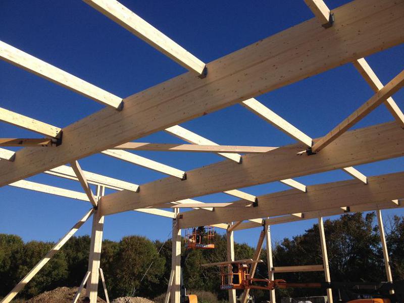 Elévation charpente bois