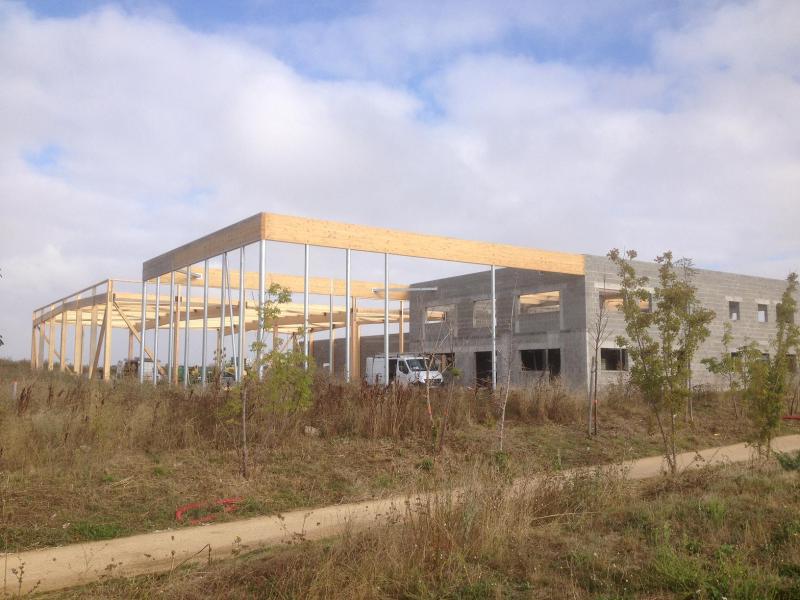 Structure bois lamellé collé