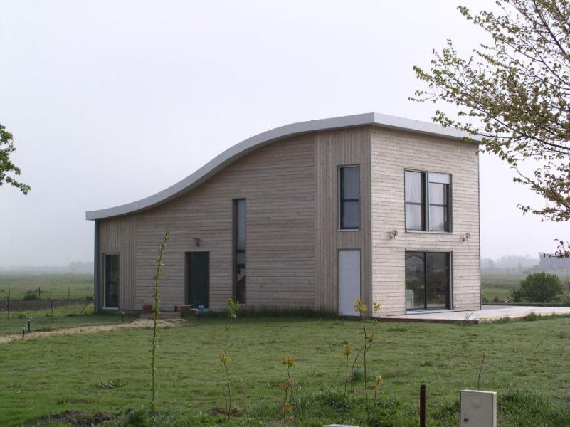 Vue d'ensemble de la maison écologique