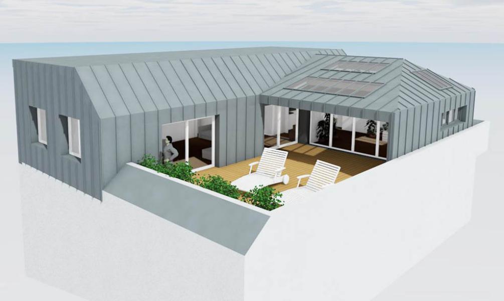 Perspective EXTENSION SUR IMMEUBLE