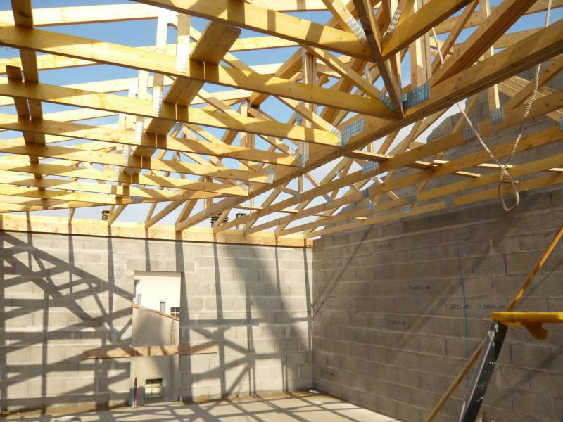 Mise en place de la charpente