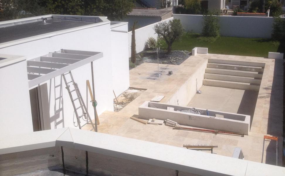 Mise en place pergola