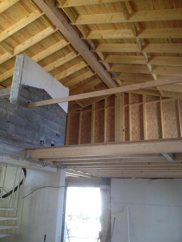 Vue intérieure de la structure