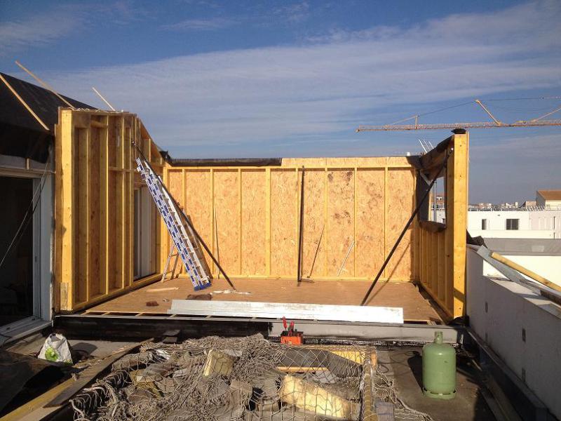 Elévation des murs ossature bois