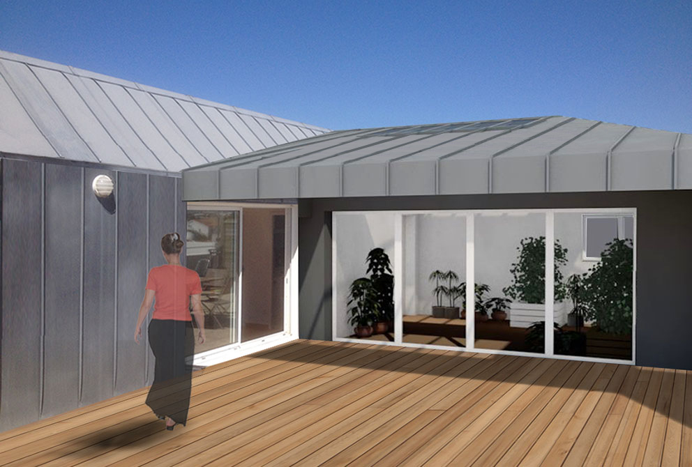 Perspective - Vue avant insertion proche