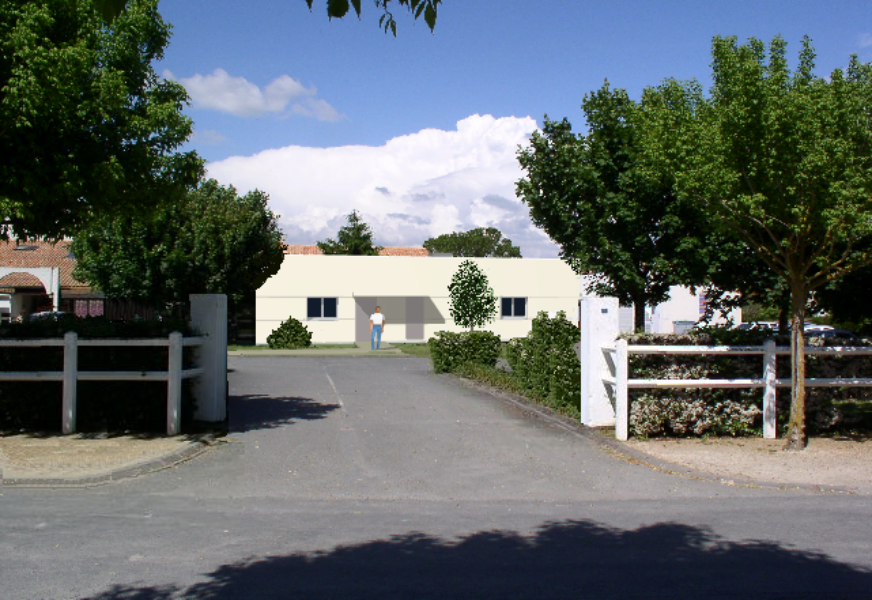 Entrée sud après insertion cuisines